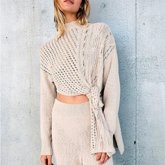 Free people Harper knit set NWT medium sold out everywhere soft versatile beige - Picture 4 of 12